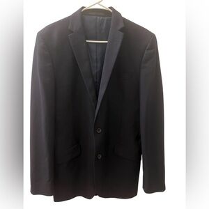 Blue Kenneth Cole Satin Lined Blazer 40L